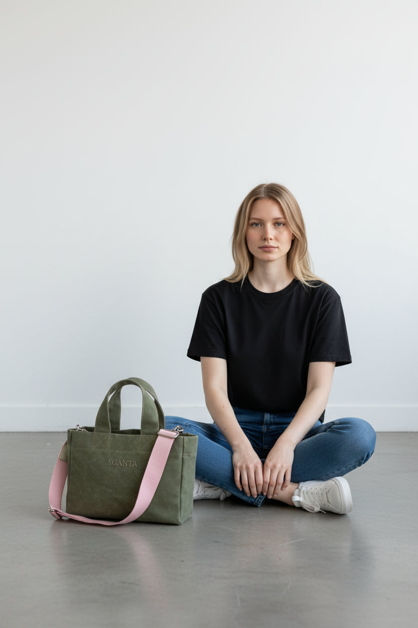 Everyday Small Tote – Haki