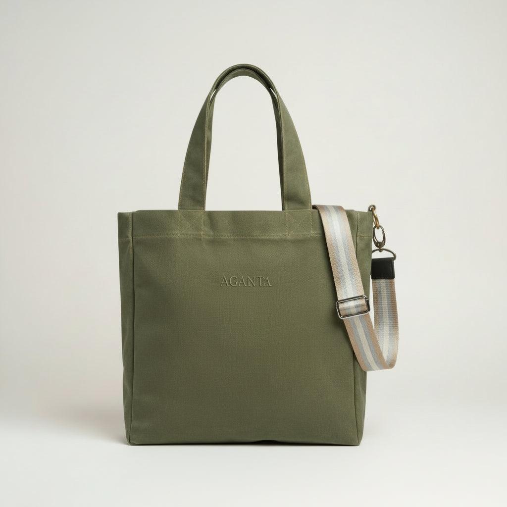 Everyday Large Tote – Haki