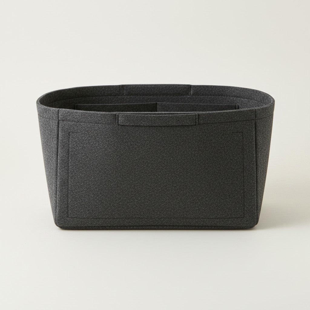 ERA Oversize Keçe Çanta İçi Düzenleyici Organizer - Koyu Gri Melanj