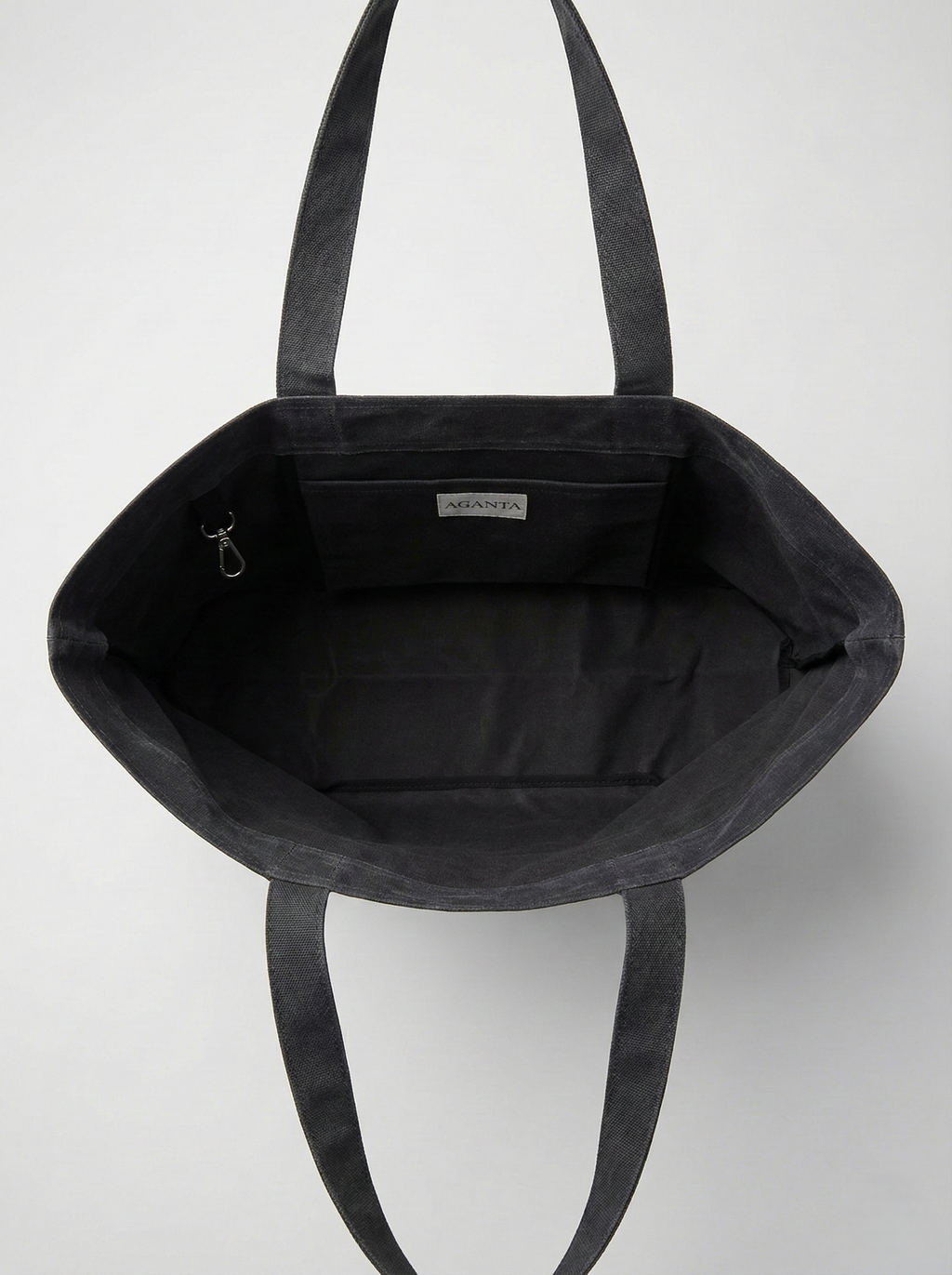 ERA Oversized Waxed Canvas Tote - Antrasit