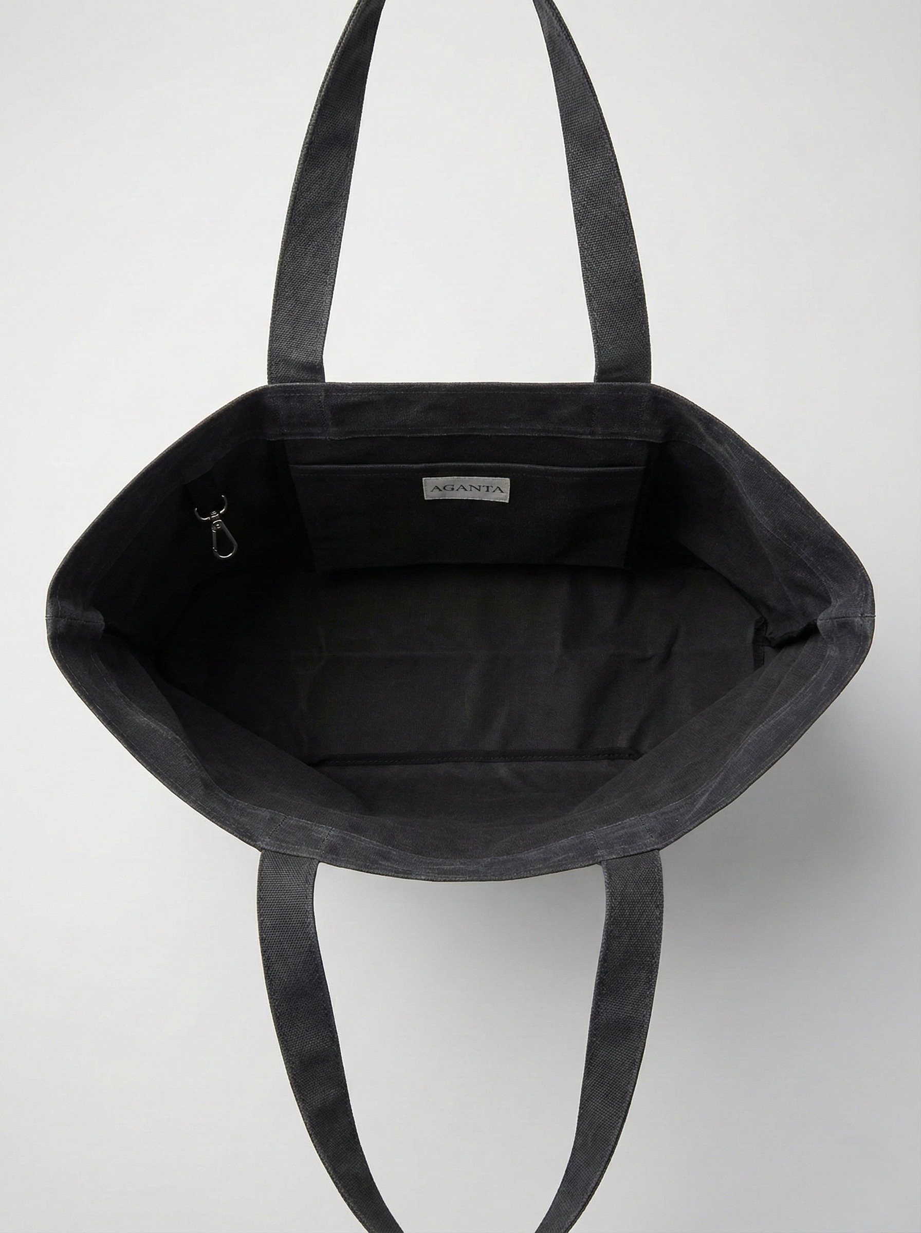 ERA Oversized Waxed Canvas Tote - Antrasit