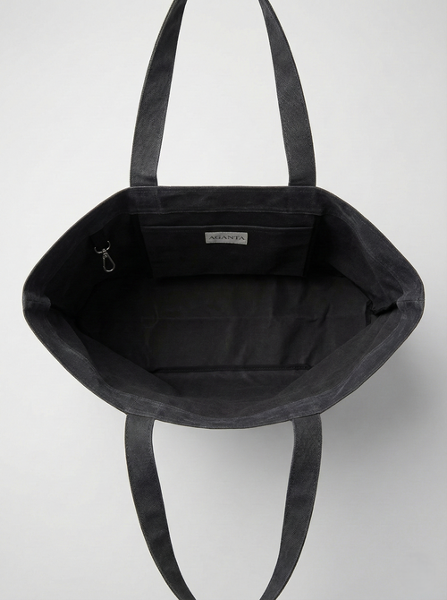 ERA Oversized Waxed Canvas Tote - Antrasit