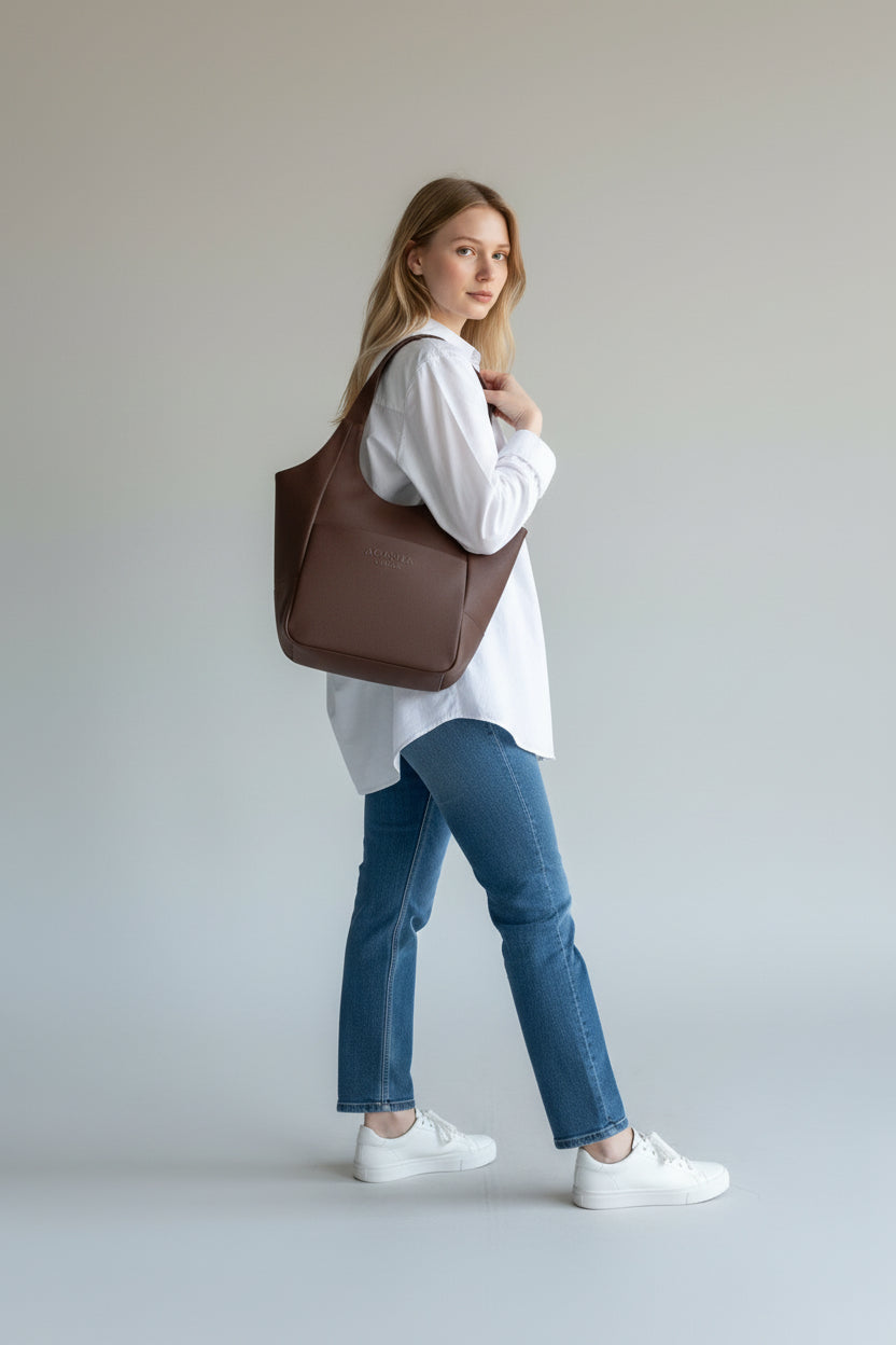 NOVA Studio Canvas Tote Çanta – Kahverengi