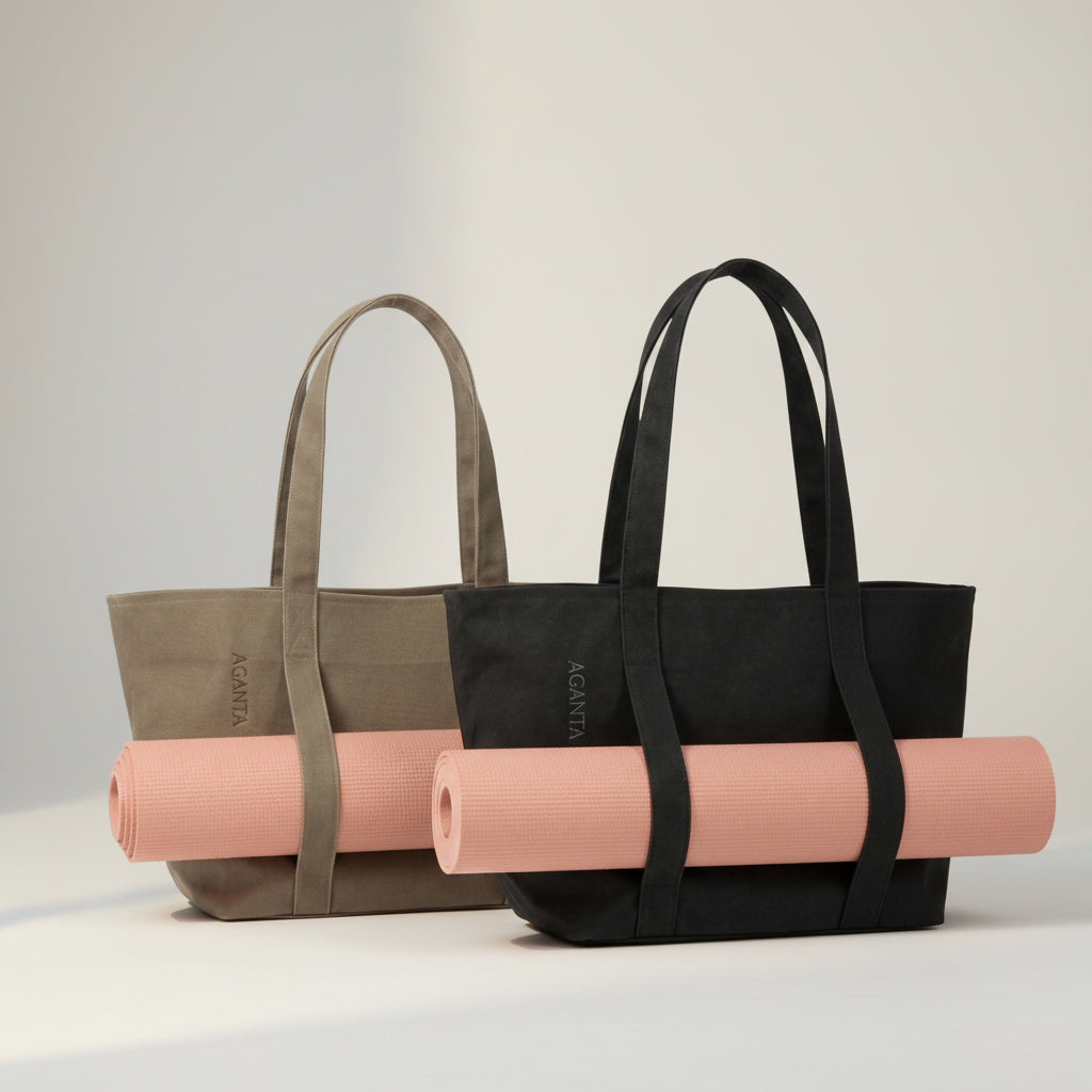 ERA Oversized Waxed Canvas Tote - Antrasit