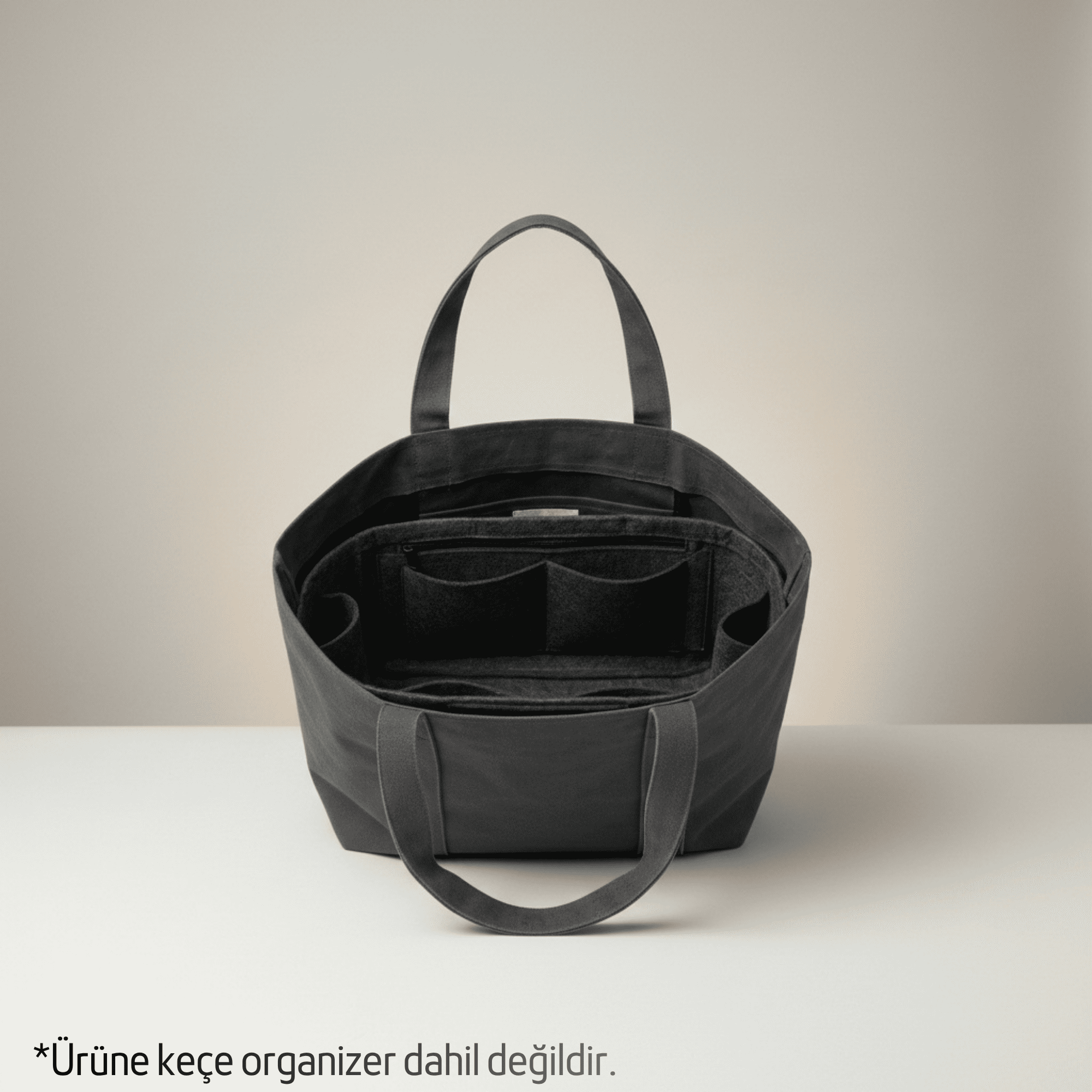 ERA Oversized Waxed Canvas Tote - Antrasit