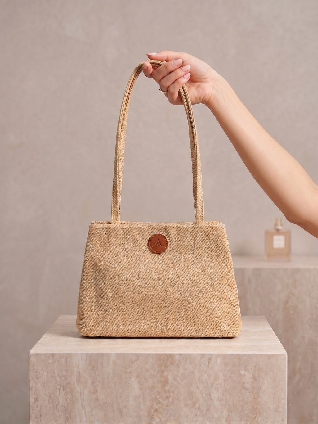 Mini Jüt Tote Çanta
